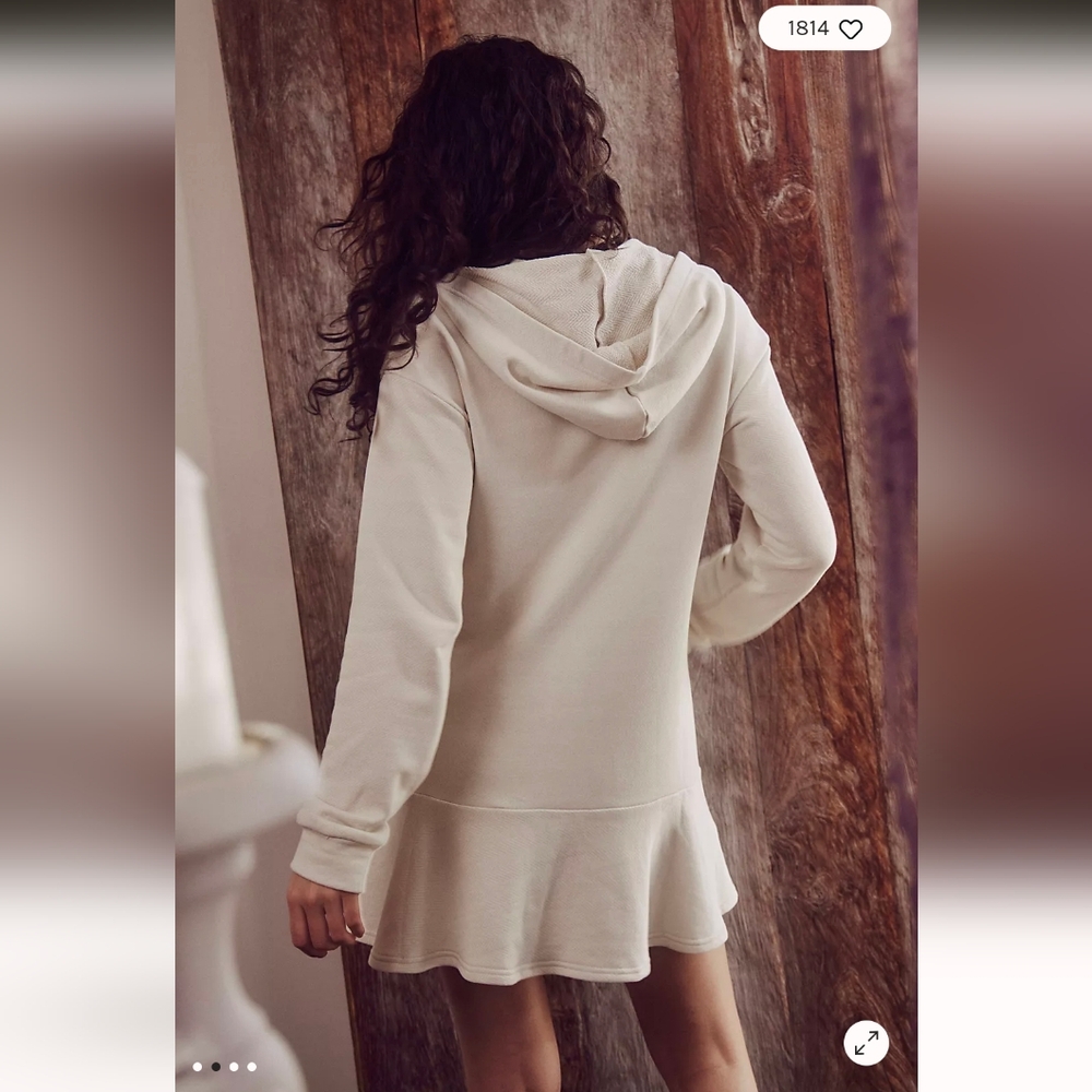 Free People Rafferty Hoodie Mini Dress- M - Picture 4 of 9